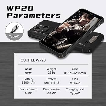 Amazon | OUKITEL WP32 SIMフリー スマホ 本体 12GB RAM 128GB